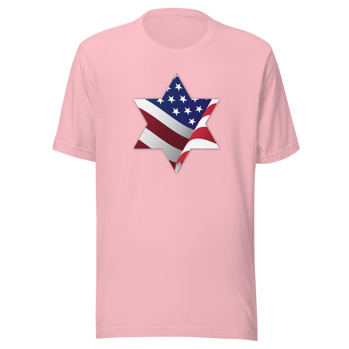 American Jew US Flag/Star of David Patriotic Gender Neutral T-shirt in various colors