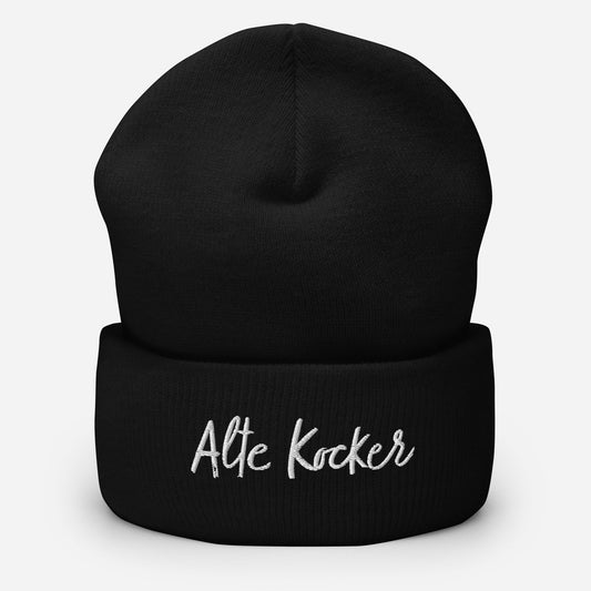 Alte Kocker "Old Fart" Yiddish Cuffed Beanie in various colors