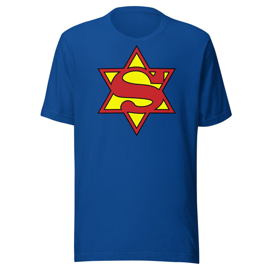 SuperJew Comic Book Hero T-shirt Gender Neutral in various colors