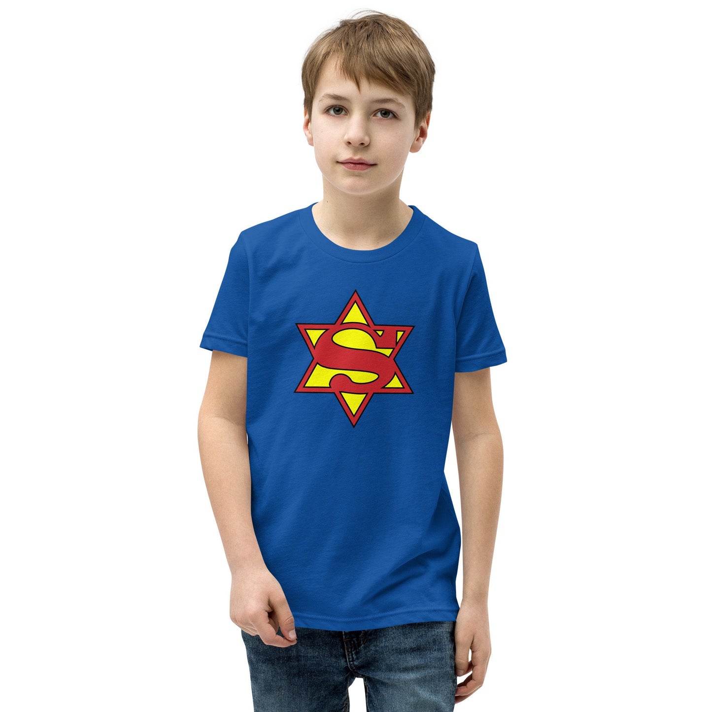 SuperJew Comic Book Hero Childs T-shirt Gender Neutral